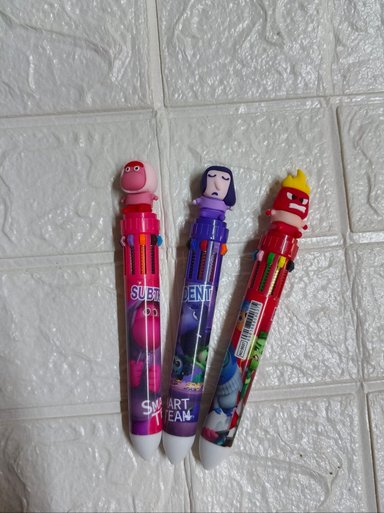 SET DE 3 LAPICEROS 10 CARGAS DE INTENSAMENTE #1