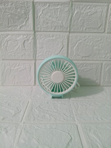 VENTILADOR PORTATIL CELESTE PASTEL - 2