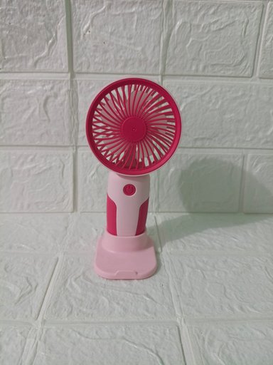 VENTILADOR PORTATIL ROSADO CON BASE