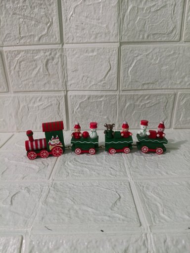 TRENCITO NAVIDEÑO DE MADERA 2 DE 21CM