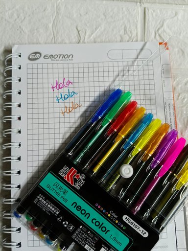 SET DE LAPICEROS ESCARCHADO X 12 UND