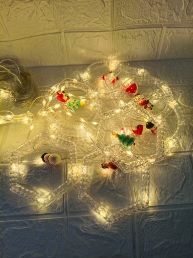 CORTINA DE LUCES COLOR AMBAR DE  2.5 METROS - 3