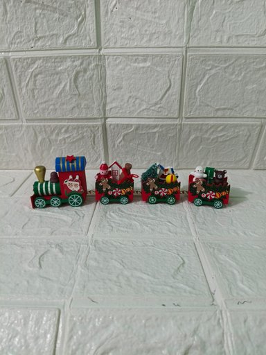 TRENCITO NAVIDEÑO DE MADERA 4 DE 21CM