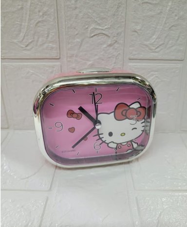 RELOJ DESPERTADOR ROSADO KITTY