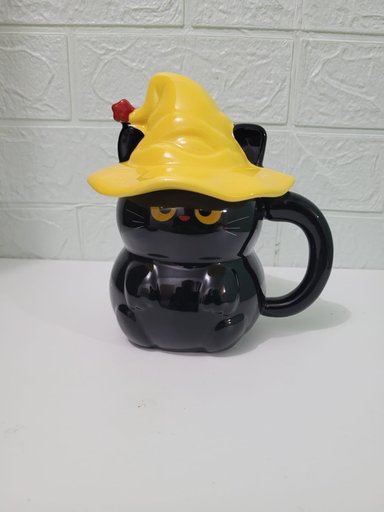 TAZA GATITO 3D NEGRO