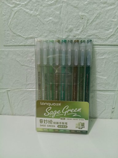 SET DE 9 LAPICEROS TINTA VERDE - 2