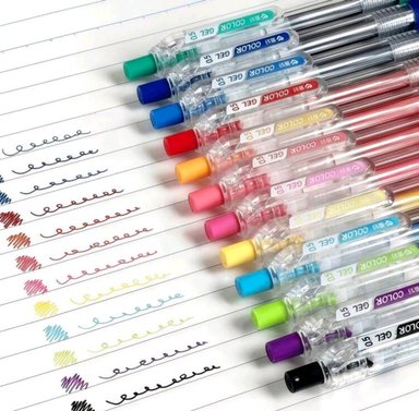 SET DE 12 LAPICEROS TINTA GEL MULTICOLOR - 3