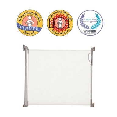 PUERTA DREAMBABY RETRACTIL F820 CREMA LONA - 4