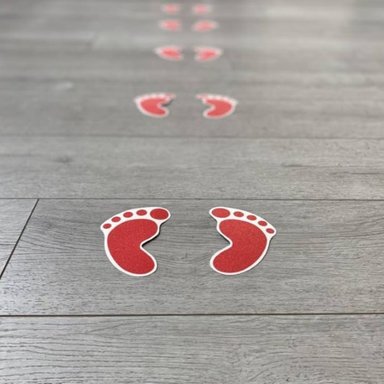 PEGATINAS ANTIDESLIZANTES ARTE VIVA AV03 ROJO PACK DE 10