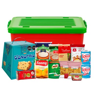 CANASTA DE NAVIDAD 8 CON PANETÓN DONOFRIO EN CAJA