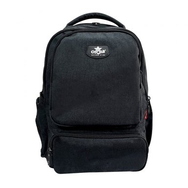 MOCHILA DON REGALO NEGRO ESCOLAR JUVENIL OFICIO VARIOS COMPARTIMIENTOS RESISTENTE