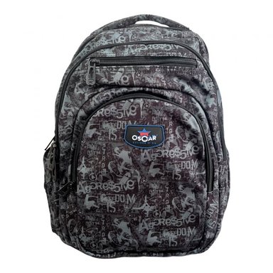 MOCHILA DON REGALO NEGRO ESCOLAR JUVENIL CON DISEÑO