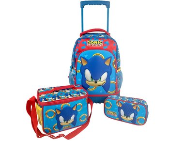 SET MOCHILA SCOOL AZUL MOCHIRUEDAS PLUS ERIZO MODELO MAGIC ESCOLAR PARA NIÑOS
