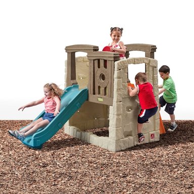 JUEGO STEP2 EXTERIOR MURO ESCALADOR Y RESBALADERA MULTICOLOR - 2