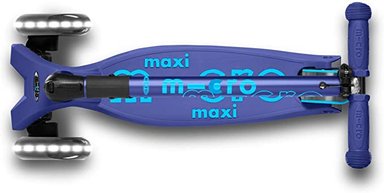 SCOOTER MAXI MICRO DELUXE FOLDABLE LED AZUL NAVY - 2