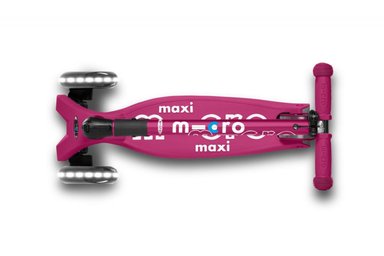 SCOOTER MAXI MICRO DELUXE FOLDABLE LED BERRY RED - 2