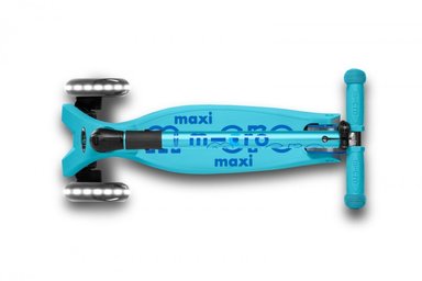 SCOOTER MAXI MICRO DELUXE FOLDABLE LED CELESTE - 2
