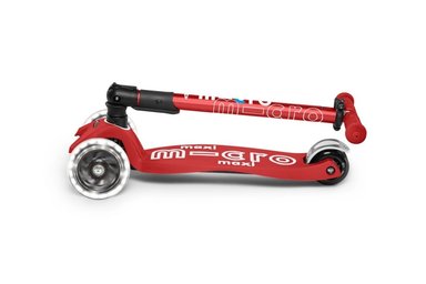SCOOTER MAXI MICRO DELUXE FOLDABLE LED ROJO - 2