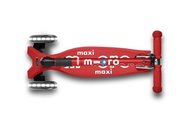 SCOOTER MAXI MICRO DELUXE FOLDABLE LED ROJO - 3