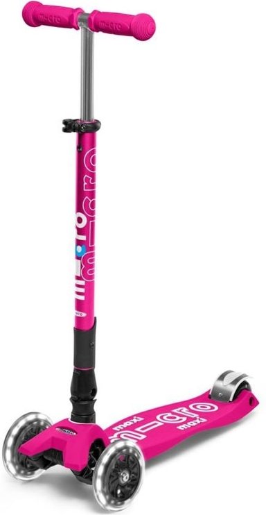 SCOOTER MAXI MICRO DELUXE FOLDABLE LED ROSADO - 1