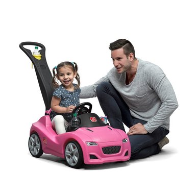 VEHÍCULO STEP2 CARRITO DEPORTIVO ROSADO AUTO PARA NIÑAS - 1