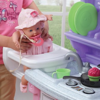 COCINITA STEP2 PARA NIÑAS  MINI CHEF ROSADA - 2