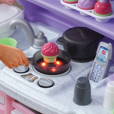 COCINITA STEP2 PARA NIÑAS  MINI CHEF ROSADA - 3