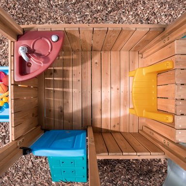 CASITA BOSQUE DE AVENTURAS CON RESBALADERA - CASA DE JUEGOS PARA NIÑOS - 3