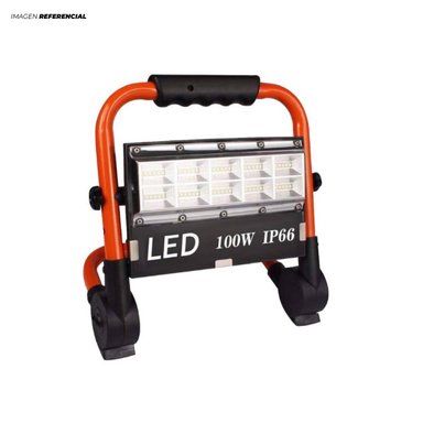 REFLECTOR IP-66 100 WATTS NEGRO RECARGABLE ARA EXTERIORES - 2