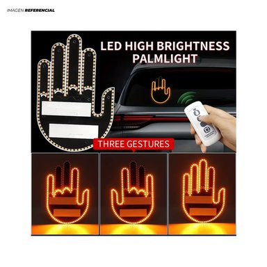 MANO LED GESTOS LUMINOSO SEÑALES PARA CARRO