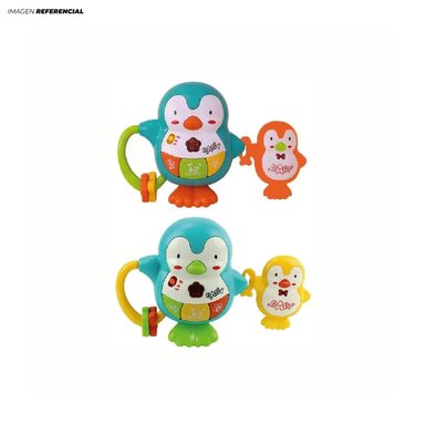 JUGUETE DIDÁCTICO SONAJERO MUSICAL CON FORMA DE PINGÜINO