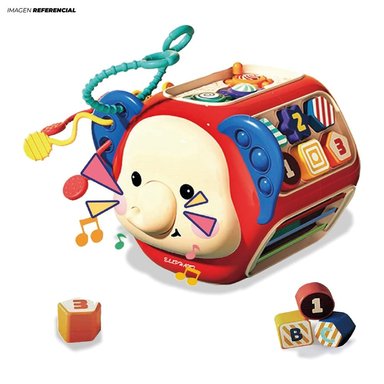 ELEFANTE DIDÁCTICO MULTIFUNCIONAL CON SONIDO Y LUZ 12 EN 1