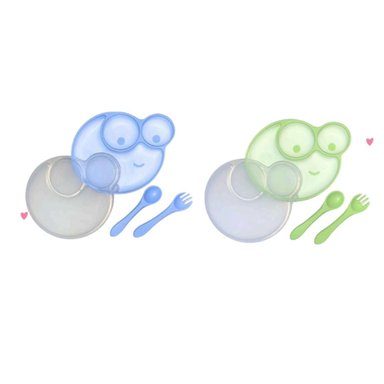 SET DE VAJILLA INFANTIL CON OJITOS PARA NIÑO