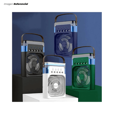 MINI VENTILADOR HUMIDIFICADOR ENFRIADOR DE AIRE PORTÁTIL - 02 UNIDADES - 4