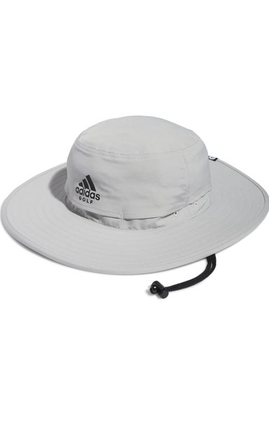 GORRO ADIDAS BUCKET TALLA S/M UNISEX ADULTO CON AJUSTADOR GRIS CLARO