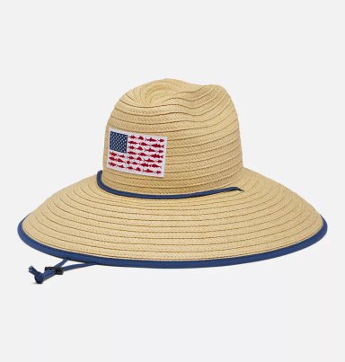SOMBRERO COLUMBIA PAJA UNISEX LIFEGUARD PFG AZUL