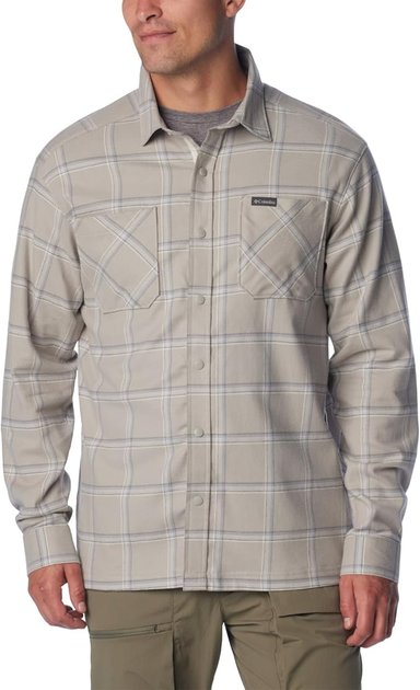 CAMISA COLUMBIA MANGA LARGA PARA HOMBRE AFRANELADA MODELO LANDROAMER