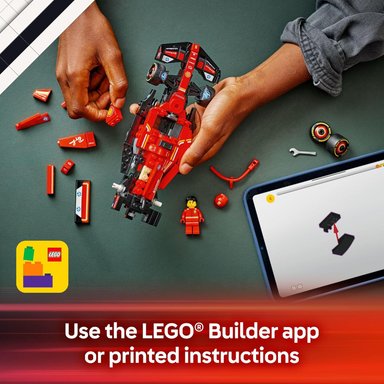 LEGO SPEED CHAMPIONS FERRARI SF-24 FÓRMULA 1 77242. 275 PIEZAS CARRO MONOPLAZA - 6