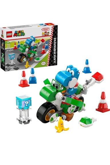 LEGO SUPER MARIO: MARIO KART YOSHI BIKE 72031 DE 133 PIEZAS - 1