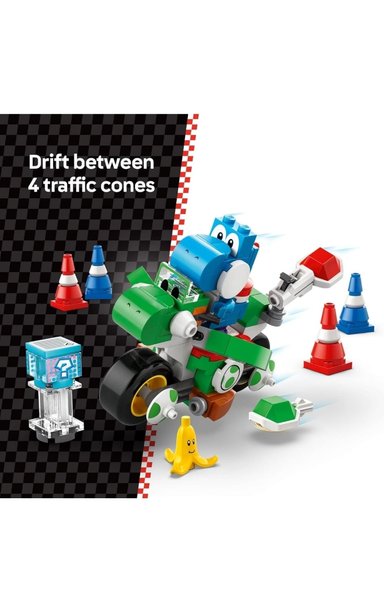 LEGO SUPER MARIO: MARIO KART YOSHI BIKE 72031 DE 133 PIEZAS - 3