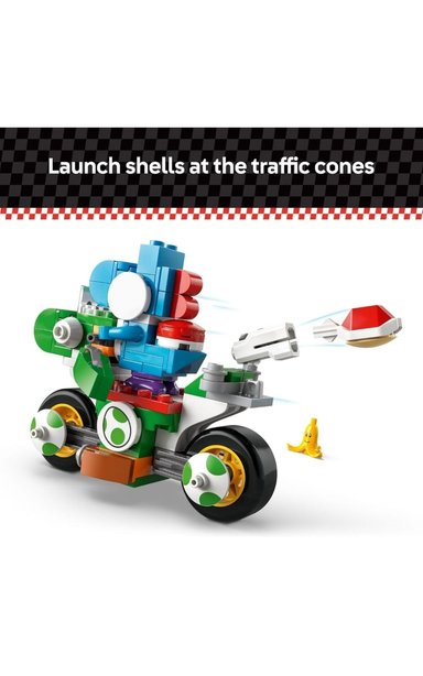 LEGO SUPER MARIO: MARIO KART YOSHI BIKE 72031 DE 133 PIEZAS - 4