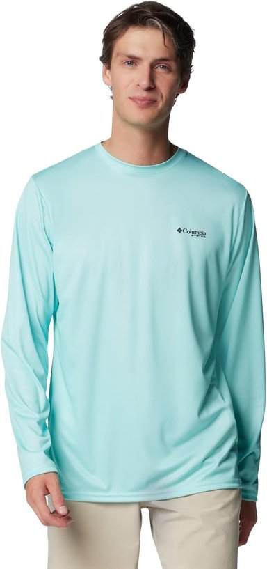 POLO MANGA LARGA COLUMBIA TERMINAL TACKE OMNI-SHADE PROTECCIÓN UV Y OMNI-WICK SECADO RÁPIDO PARA HOMBRE