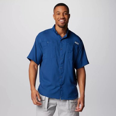 CAMISA COLUMBIA TAMIAMI MANGA CORTA REGULAR FY OMNI SHADE Y OMNI WICK CON PROTECCIÓN UV Y SECADO RÁPIDO