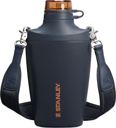 STANLEY CROSS BOTTLE 23 OZ - 680 ML BOTELLA DE VIAJE CON CORREA JACQUARD TAPA DE TRITAN A PRUEBA DE FUGAS CON POPOTE EXTRAIBLE - 1