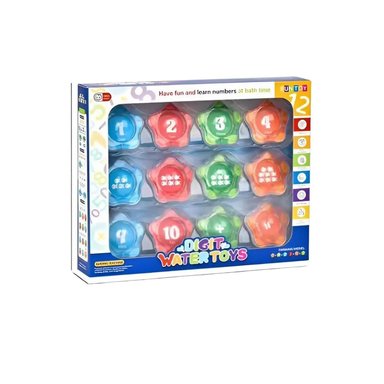 ESTRELLAS MAGICAS NUMERICAS FLOTANTES PARA BAÑO DEL BEBE