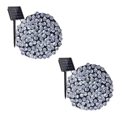 2 CORTINAS DE LUCES LED BLANCAS 3 X 3 METROS