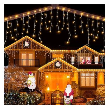 LUCES NAVIDEÑAS CON PANEL SOLAR EFECTO CARÁMBANO  3 METROS