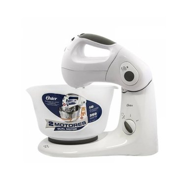 BATIDORA OSTER 2600-051 DE MANO Y PEDESTAL 2 MOTORES 360 WATTS BLANCO