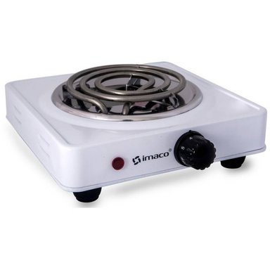 COCINA ELÉCTRICA IMACO HP1000 1 HORNILLA TIPO ESPIRAL 1000WATTS BLANCO
