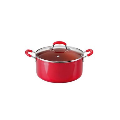 OLLA OSTER OS-16729 ROJO 30 CM ALUMINIO TAPA VIDRIO TEMPLADO 3 L